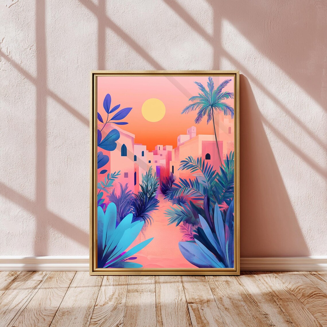 Morocco Travel Poster, Retro Surreal Dreamy - Image 3