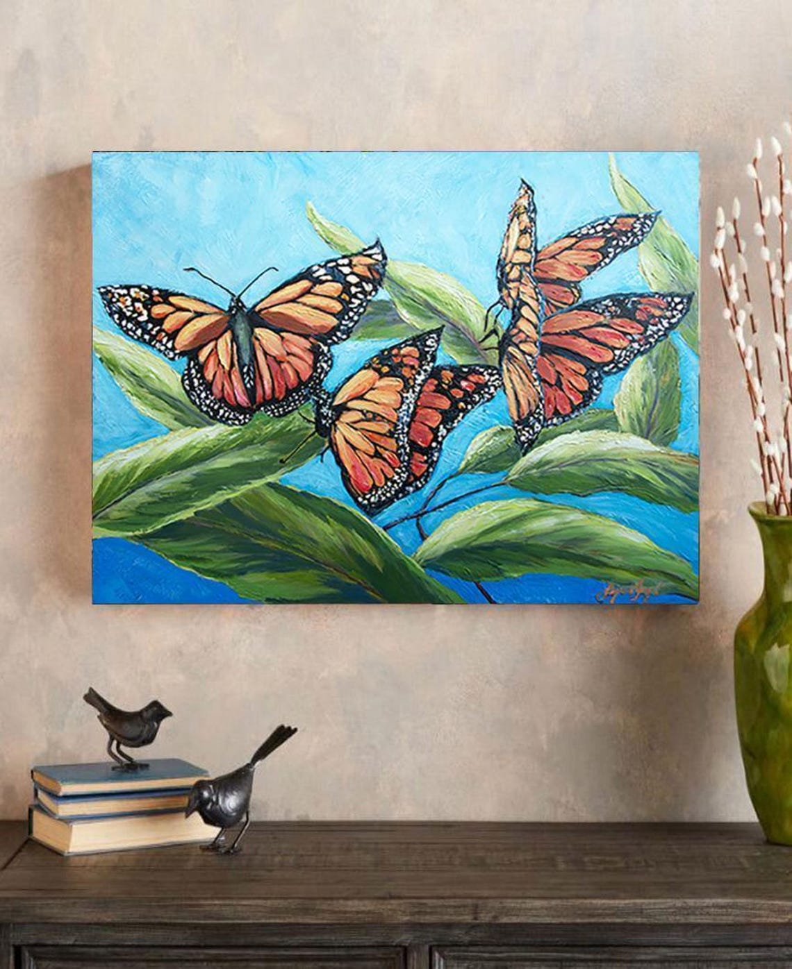 Monarch Butterfly Wall Prints On Fine Art Paper Gallery Wrap And Gallery Wrap In Float Frame Butterfly Art Butterfly Prints - Image 2