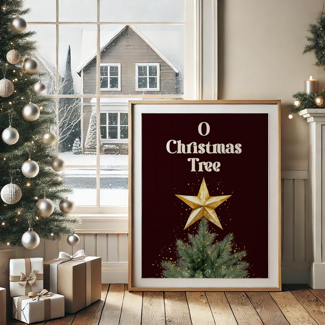O Christmas Tree Holiday Star Print - Image 3
