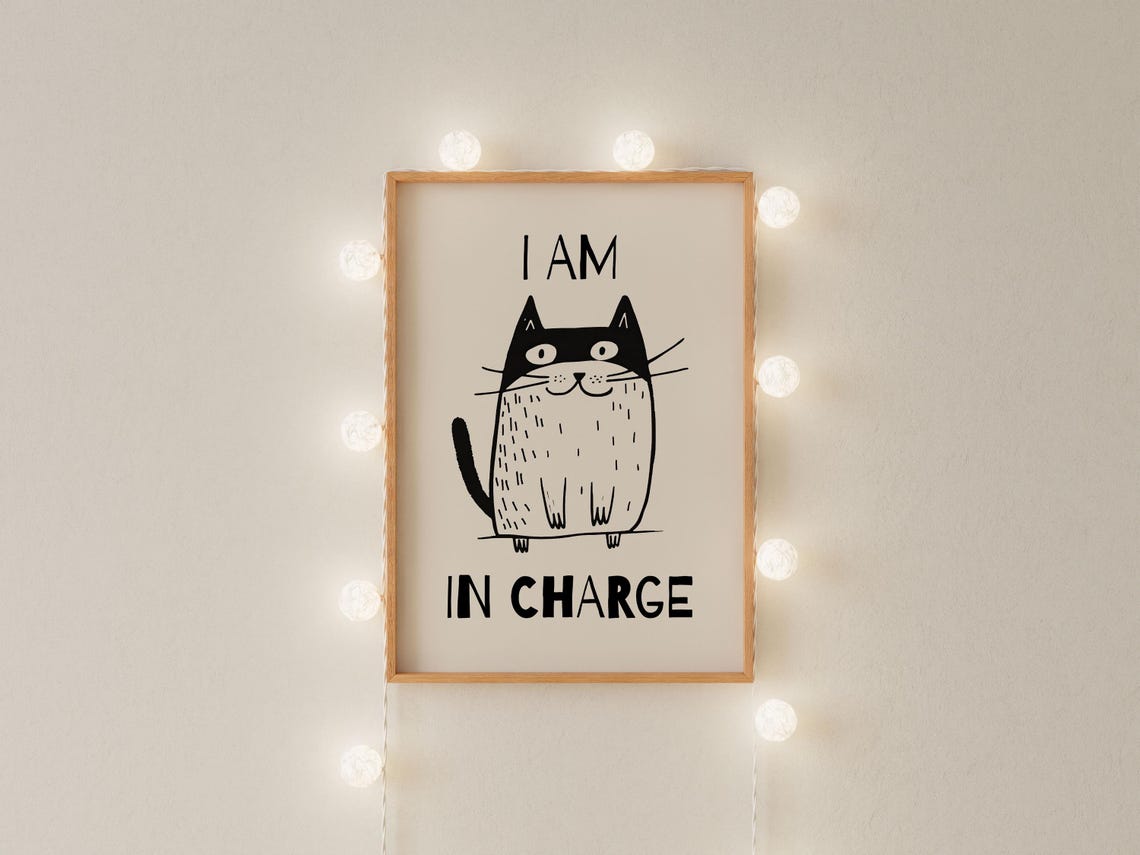 Funny Cat Art Print - Image 2