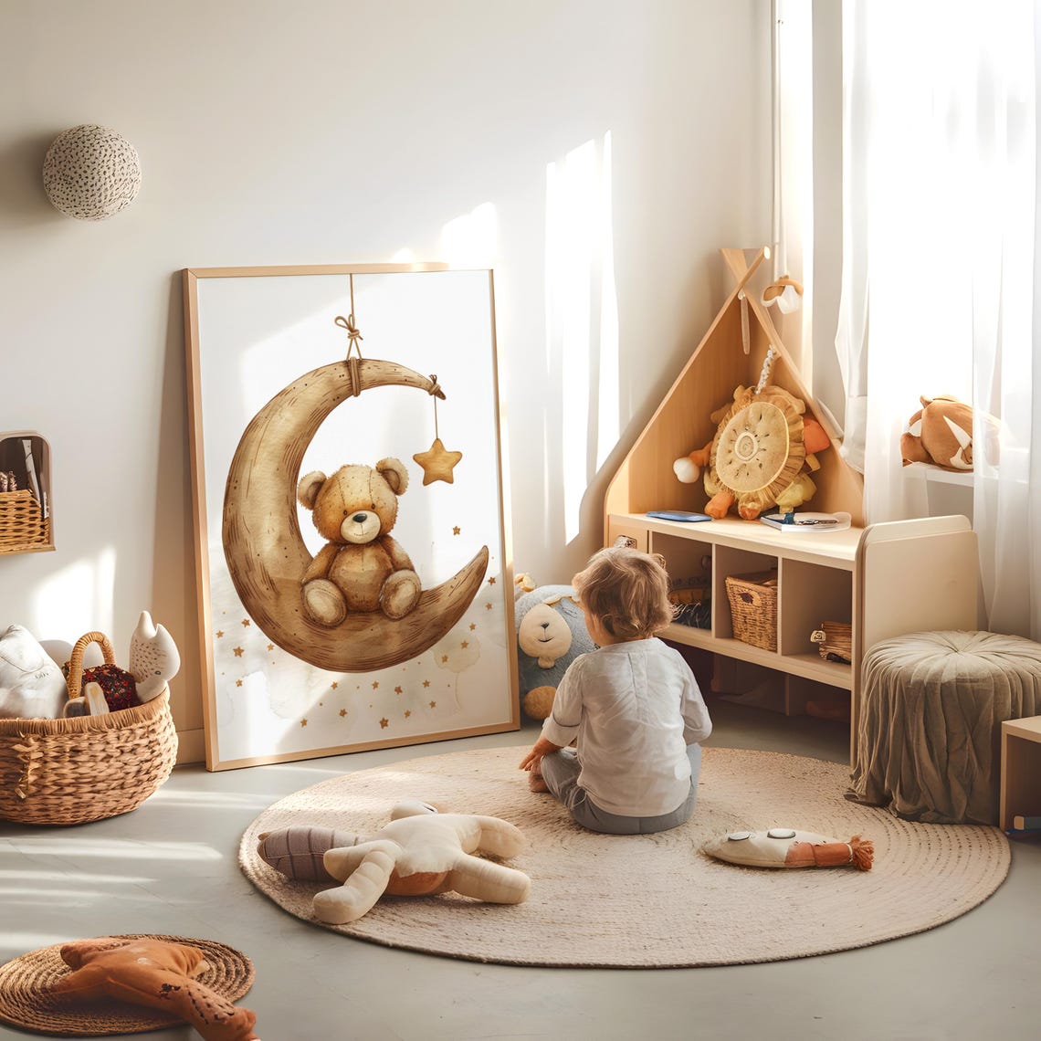 Teddy Bear Nursery Art Print - Image 2