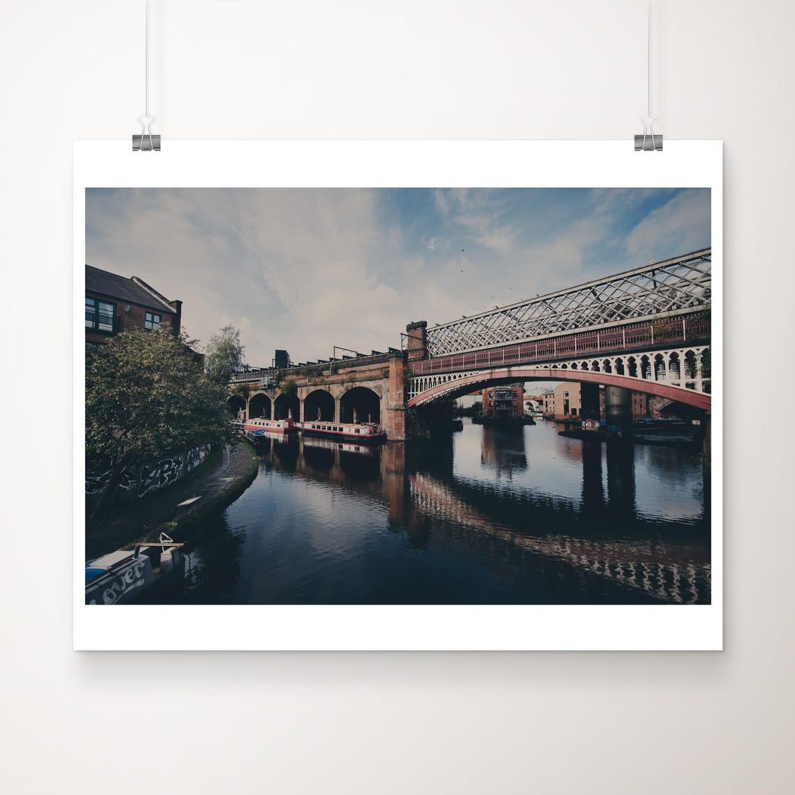 Manchester Castlefield Canal Victorian Railway Viaduct Photo Print