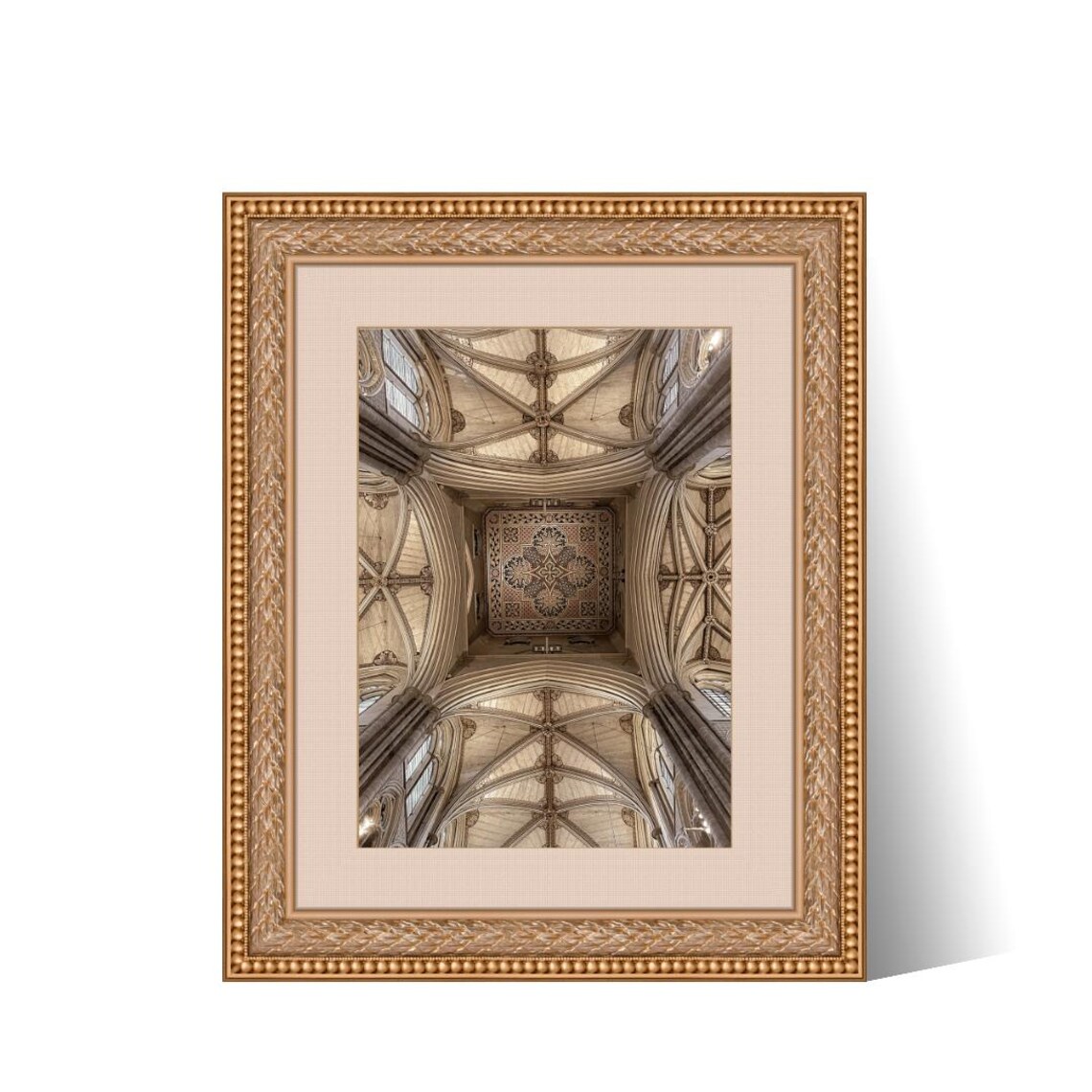Gothic Cathedral Ceiling Print Medieval Architecture Photography Wall Art