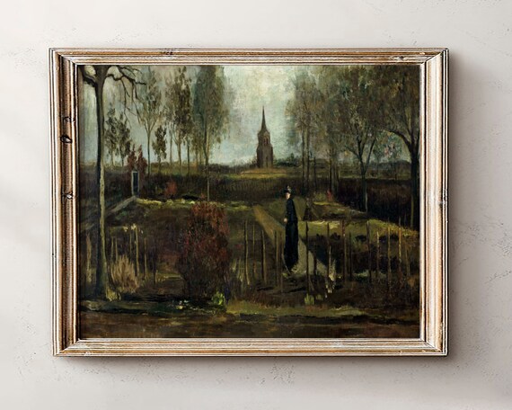Dark Academia Decormoody Vintage Landscape Oil Paintingantique Wall Artgift Under 10 Dollars For Painterdigital Print
