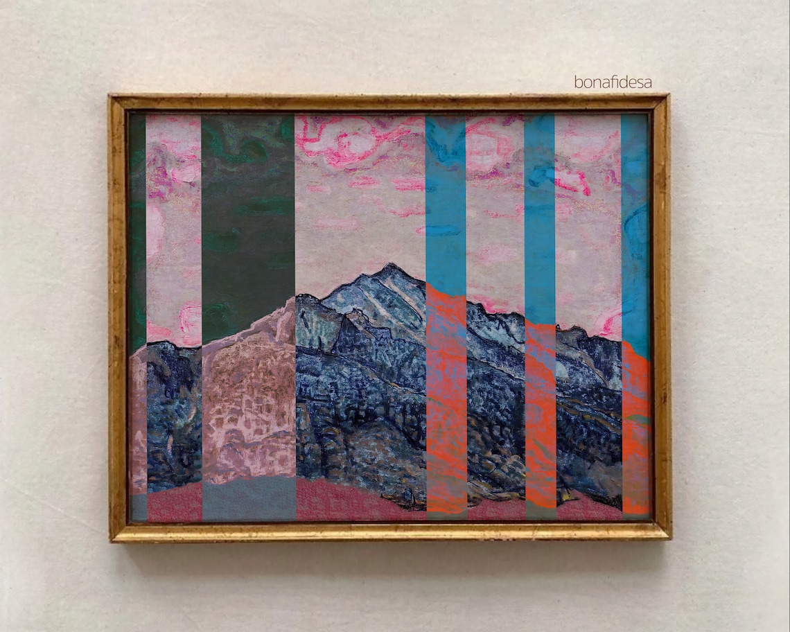 Surreal Landscape Maximalist Mood Art Print