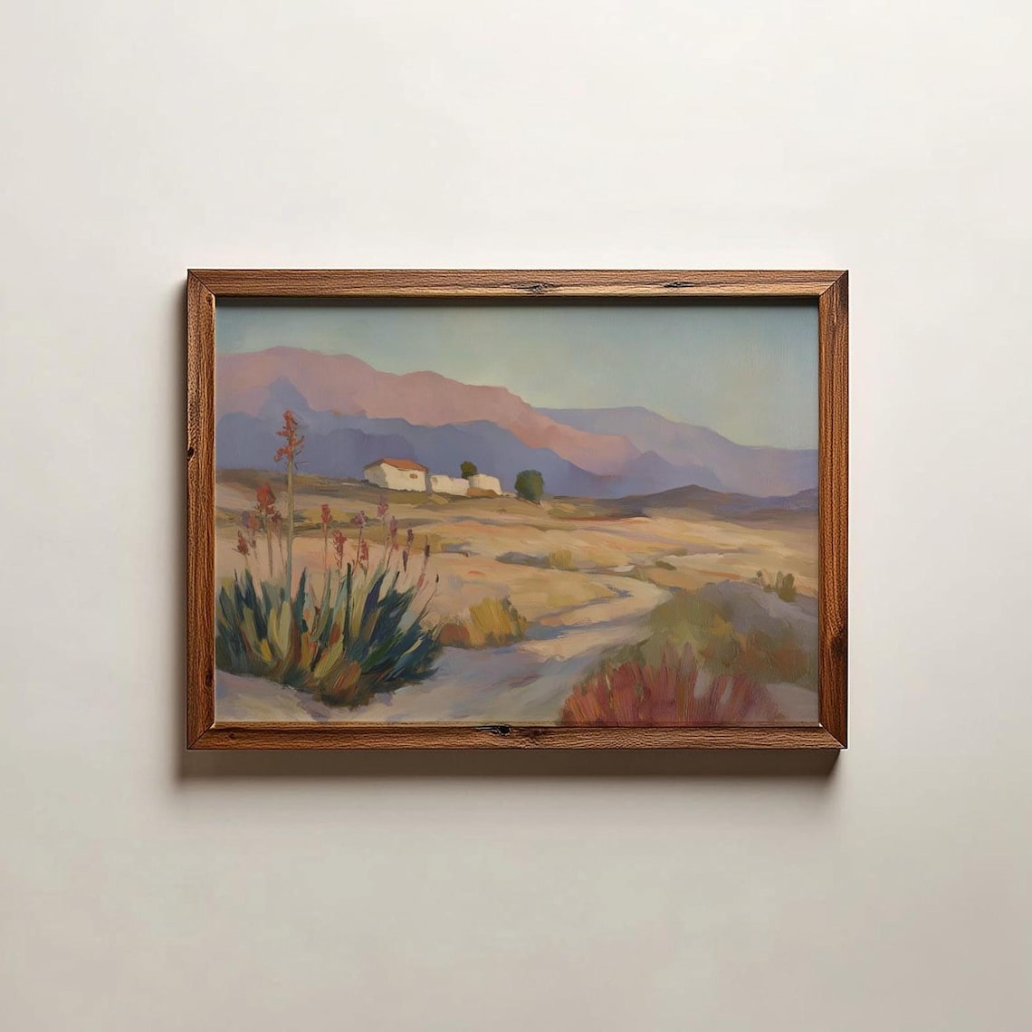 Desert Southwestern Artwork, Mexico Cactus Landscape