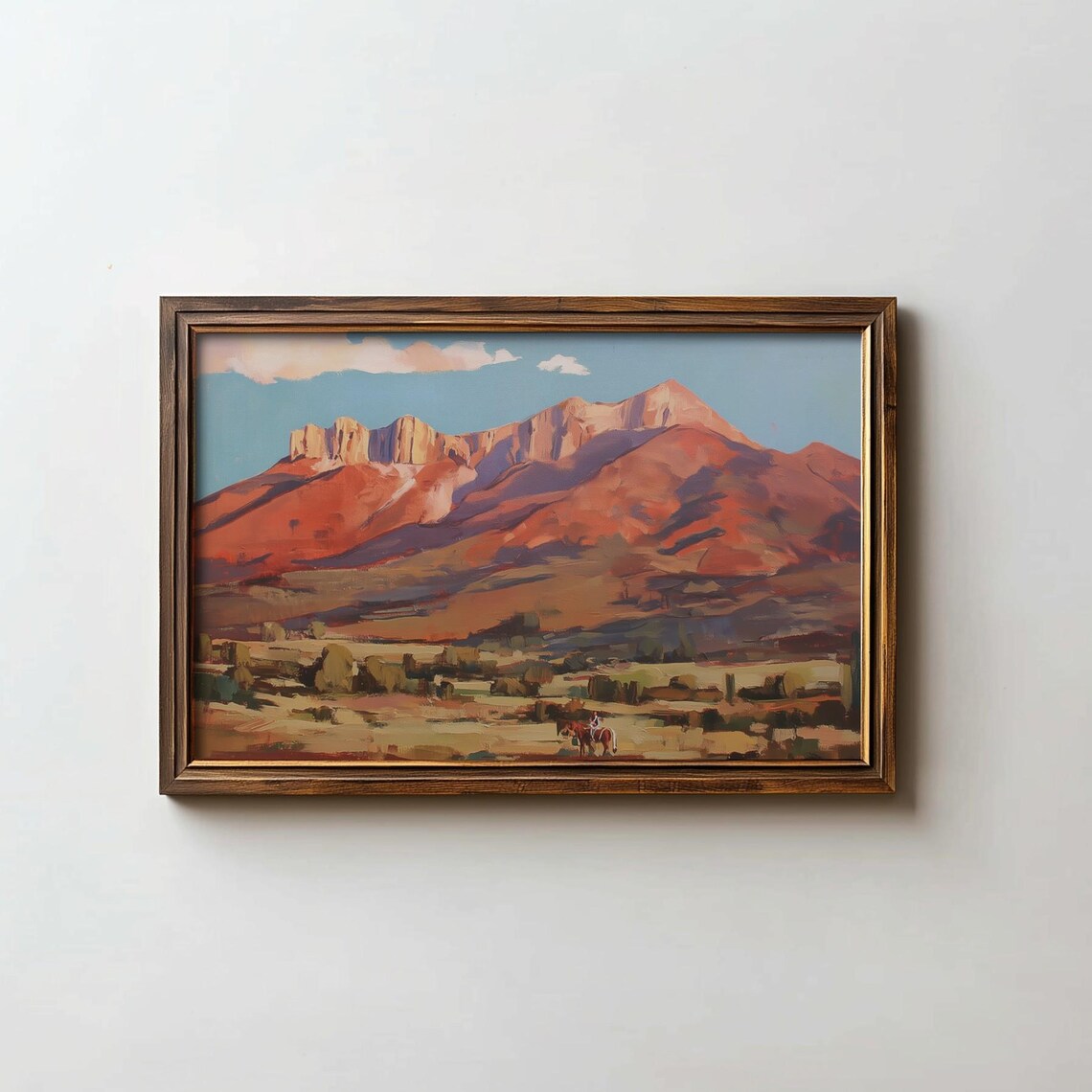 Desert Southwestern Artwork, Cactus Landscape Print