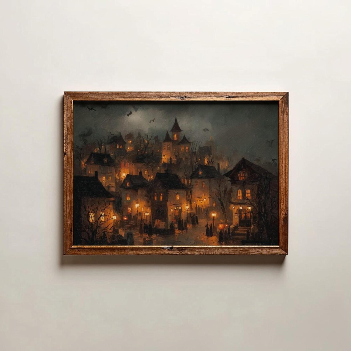 Fall Landscape Art Cottagecore Autumn Wall Digital Download