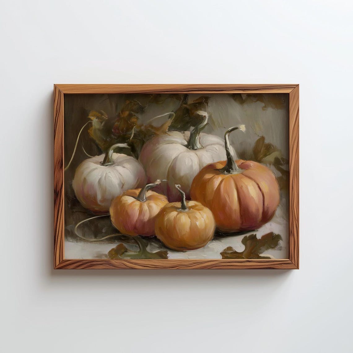 Pumpkin Print Fall Art Cottagecore Autumn Wall Digital Download