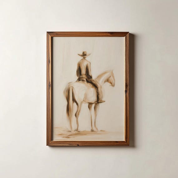 Minimalist Horse Poster Print