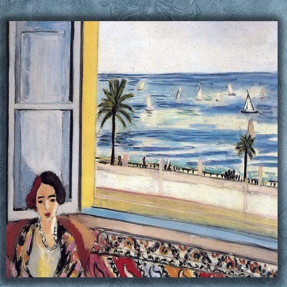 Back Turned To The Open Window Poster Art Henri Matisse Seated Woman Reproduction Print Modern Art Painting Expressionism Art Print