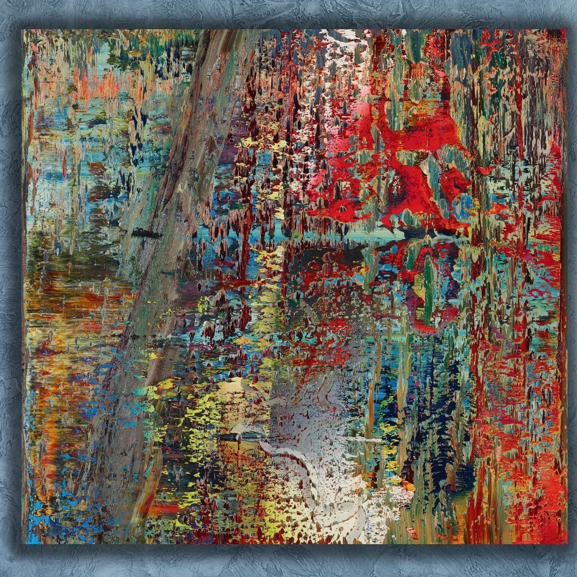 Gerhard Richter Abstraktes Bild Square Colorful Abstract Art Poster