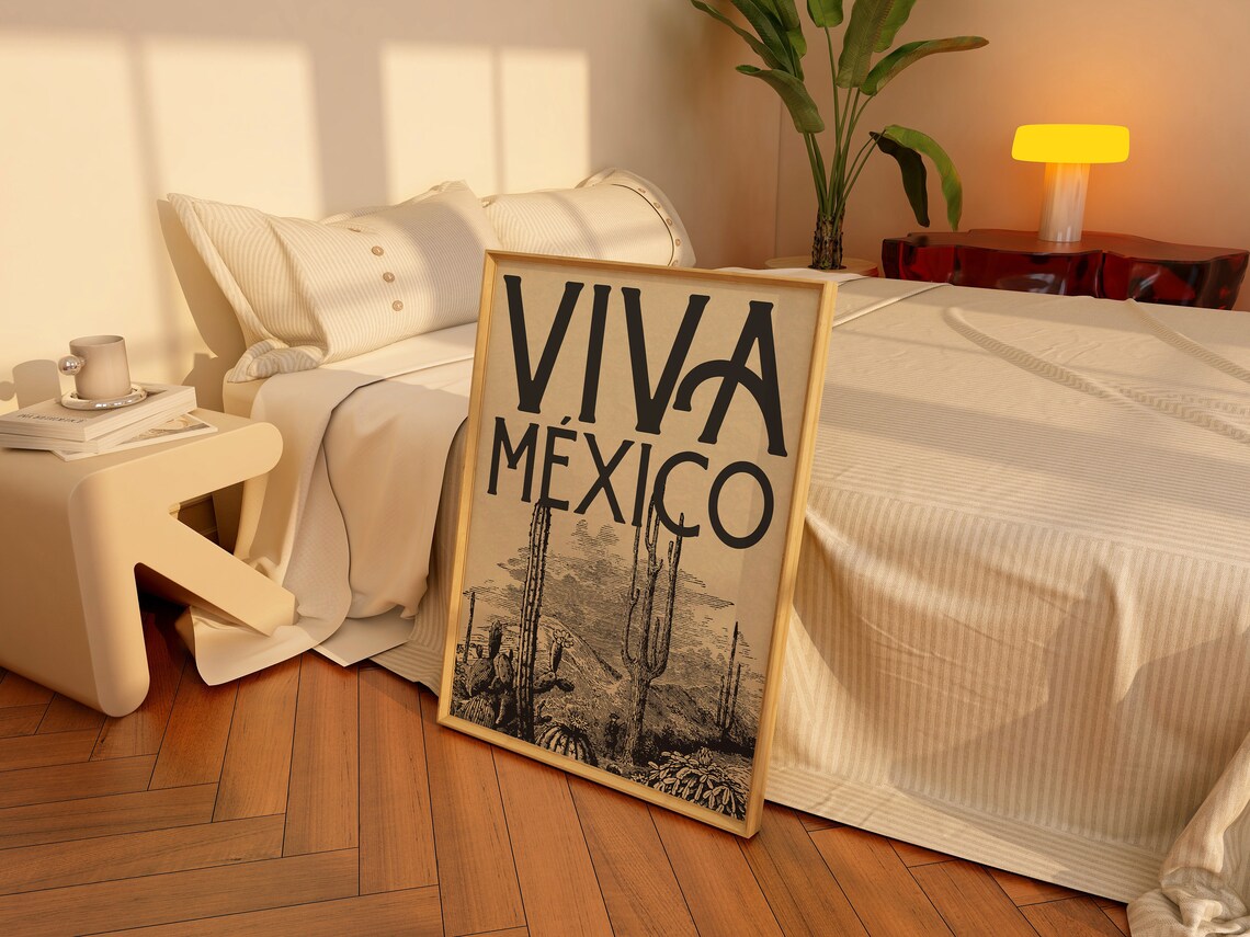 Vintage Mexico Travel Poster, Latin America Art Print - Image 4