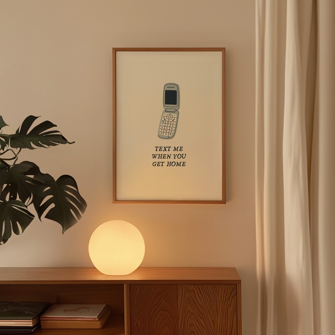 Text Me When You Get Home Aesthetic Y2K Art Print - Image 3