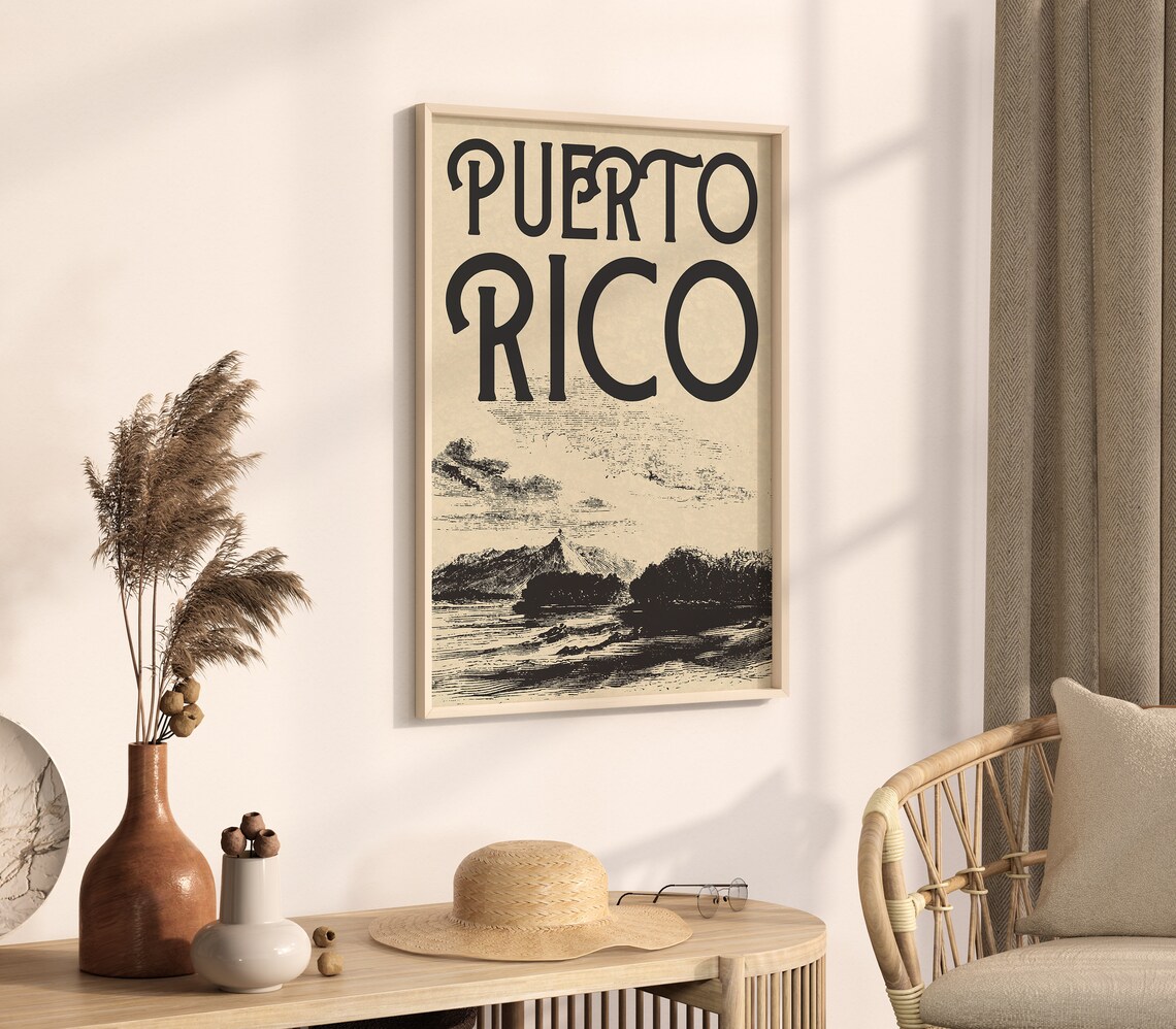 Puerto Rico Vintage Travel Poster Art Print - Image 2