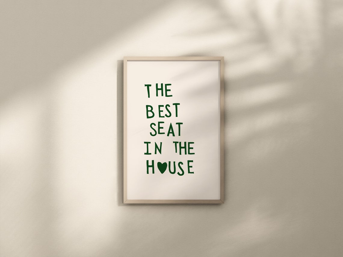 The Best Seat In The House Funny Bathroom Humor Decor Poster - Image 2