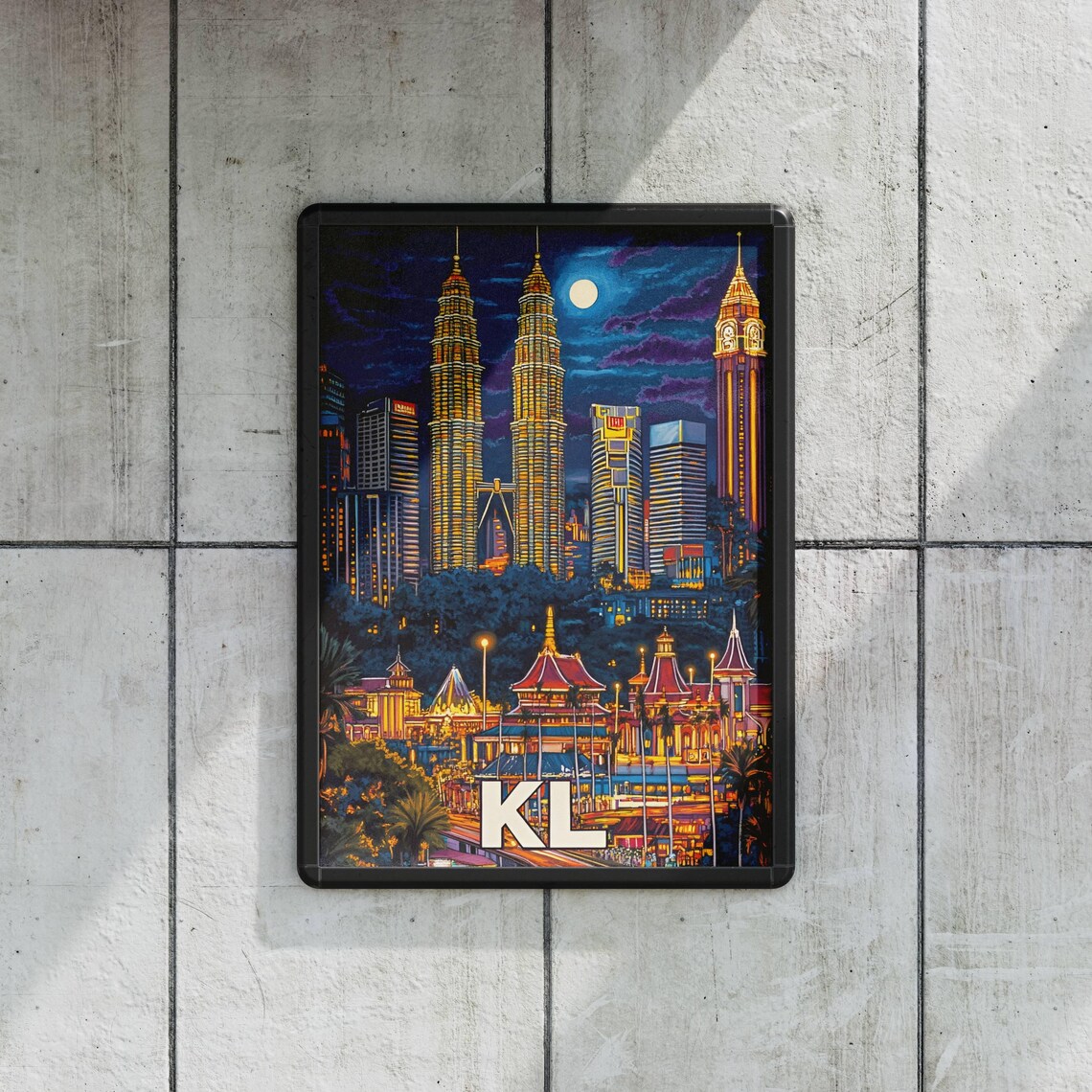 Kuala Lumpur Travel Poster, Malaysia Gift - Image 2