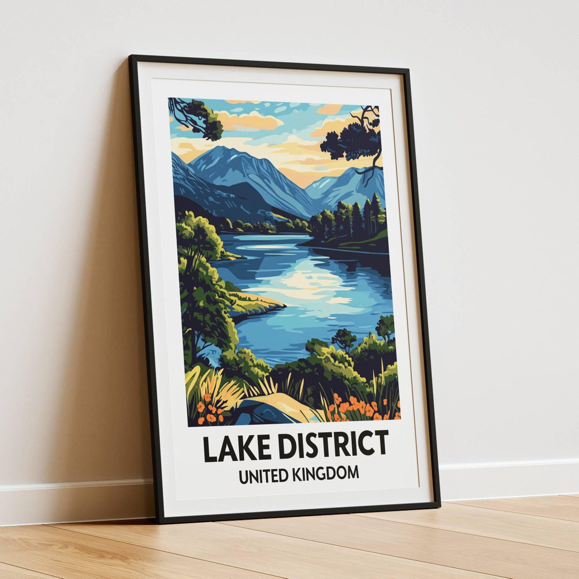 Lake District, British Countryside Travel Poster - Image 4