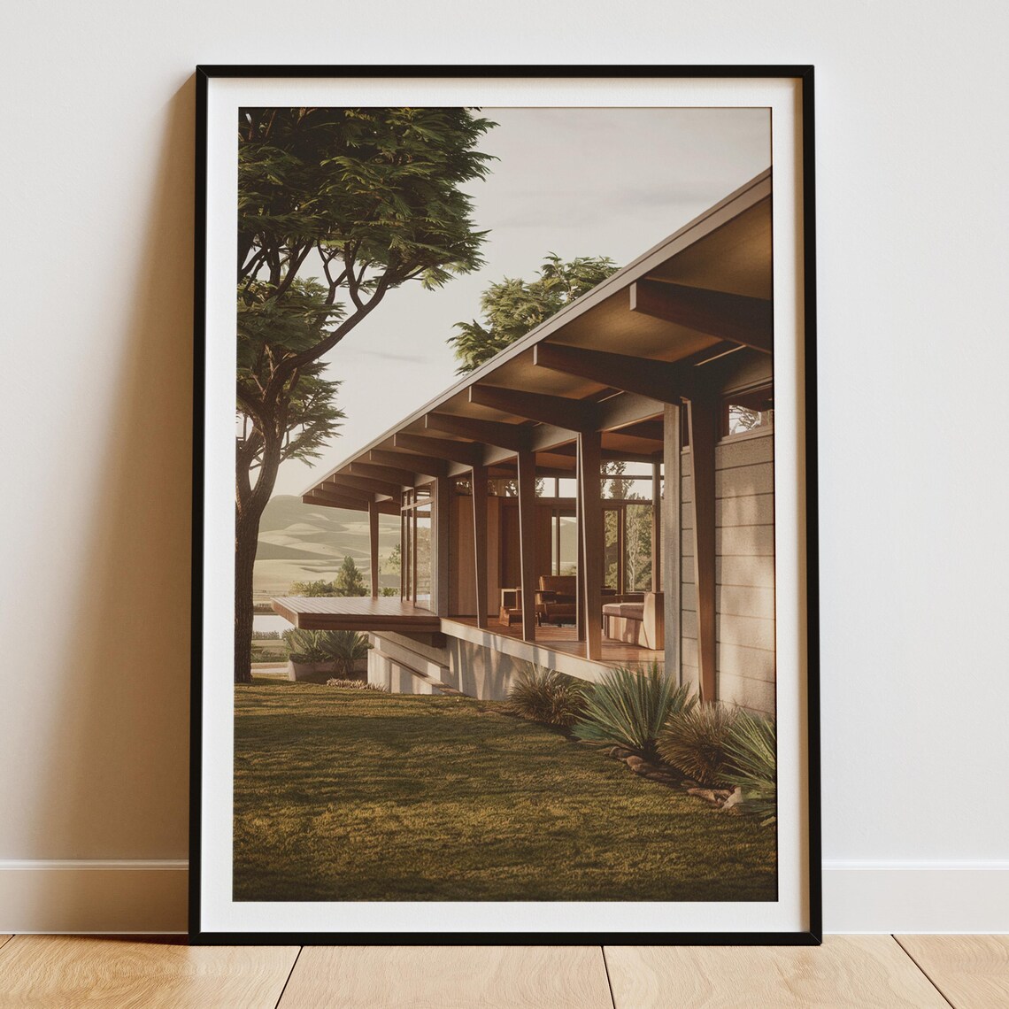 Frank Lloyd Wright USA Architecture, Modernist Poster - Image 3