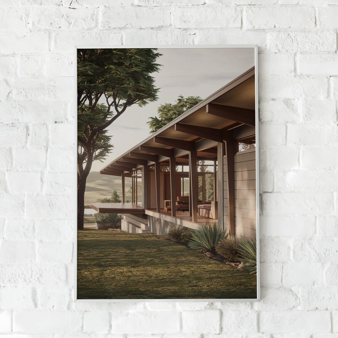 Frank Lloyd Wright USA Architecture, Modernist Poster - Image 4