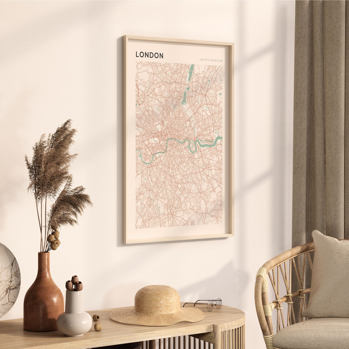 London Map Poster London Poster London Wall Art London Print London Map Print London Travel United Kingdom - Image 3