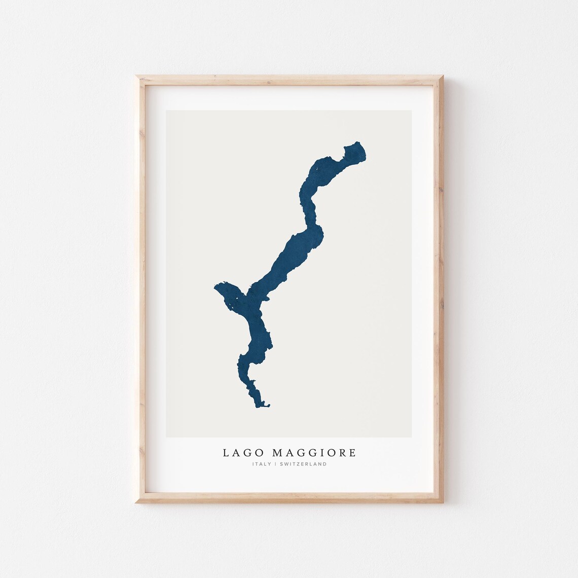 Lago Maggiore Travel Poster, Lake Wall Map