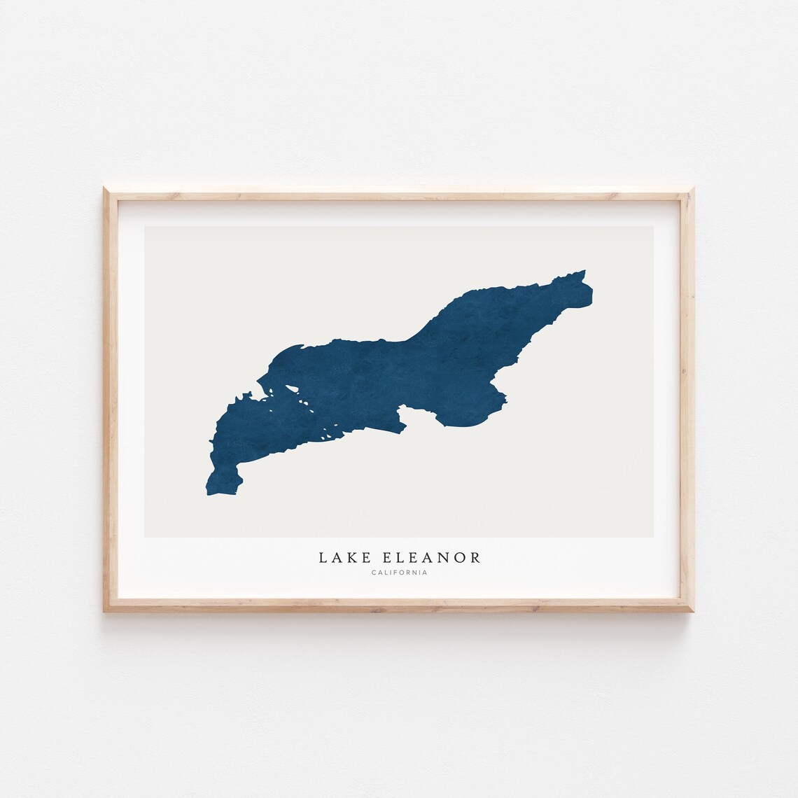 Lake Eleanor Map Art Print