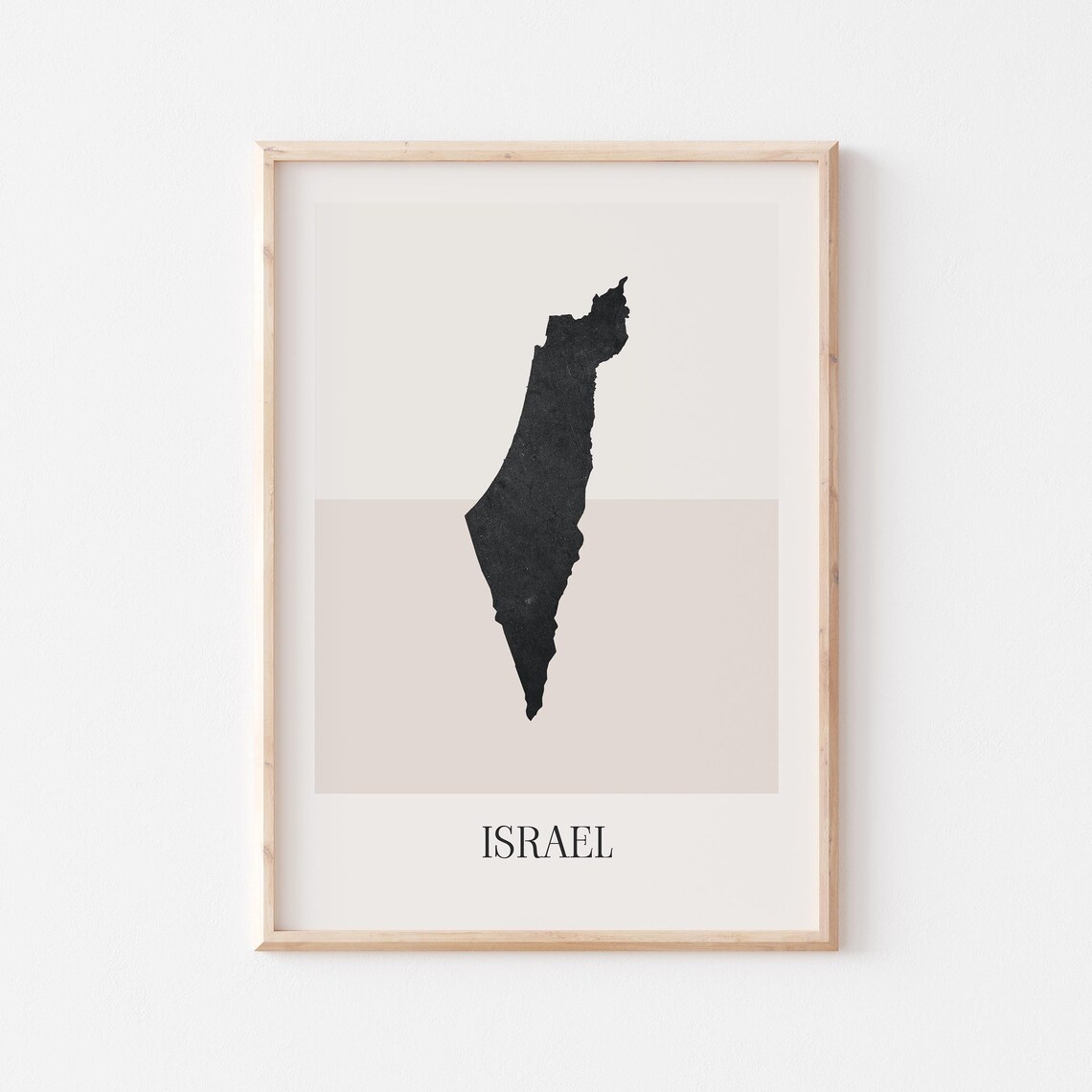 Israel Map Poster Print Minimalist Boho Wall Art Decor For Home Or Gift