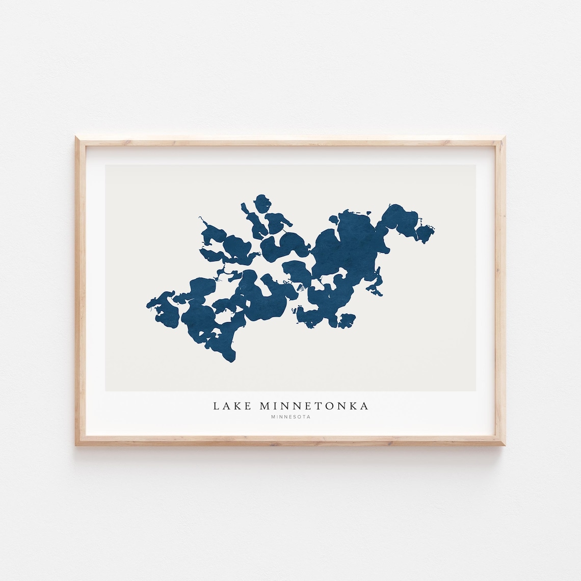 Lake Minnetonka Map Art Print, Minnesota