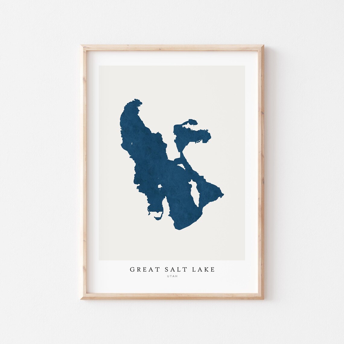 Great Salt Lake Print Poster Art Wall Map House Gift Utah