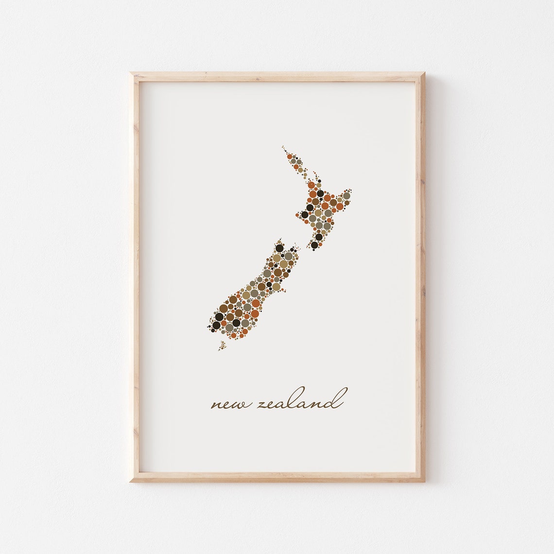 New Zealand Map Poster New Zealand Poster New Zealand Print New Zealand Wall Art New Zealand Travel New Zealand Map Print - Image 2