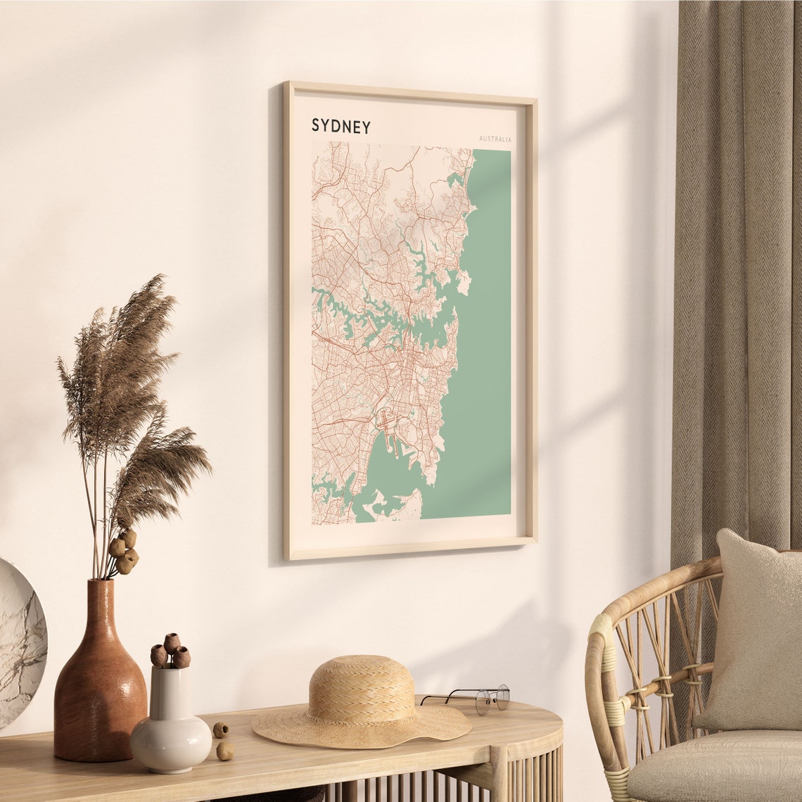 Sydney Map Poster Sydney Wall Art Sydney City Map Map Of Sydney Sydney Print Sydney Travel Print Sydney Australia New South Wales - Image 3