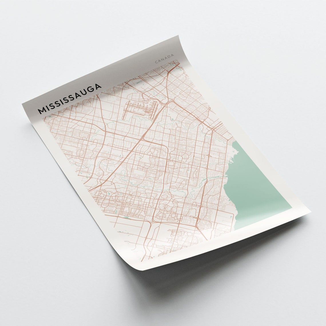 Mississauga Map Poster Mississauga Wall Art Mississauga Poster Mississauga Art Print Mississauga Mississauga Ontario Canada - Image 2