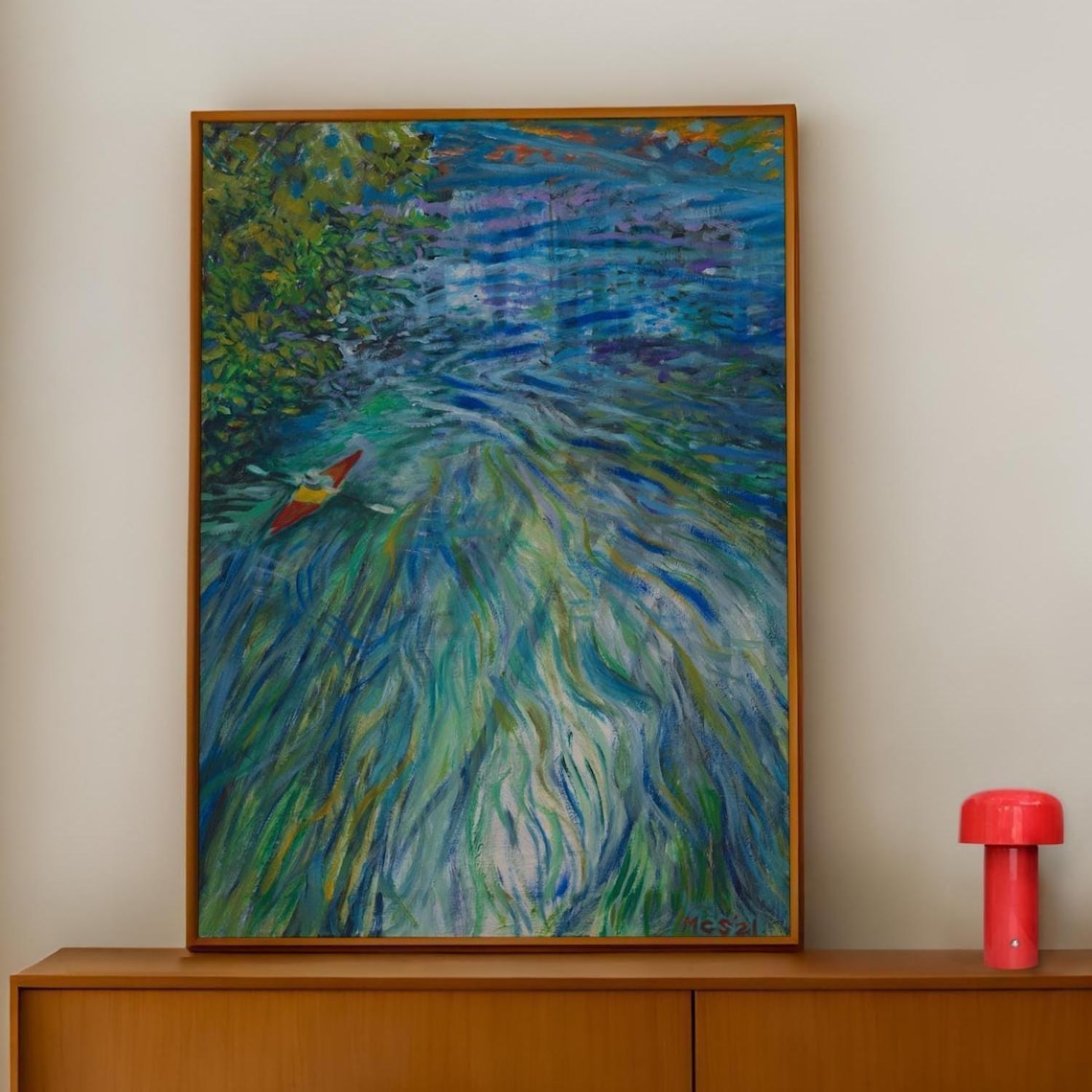 San Marcos River Art Print, Texas Hill Country Landscape