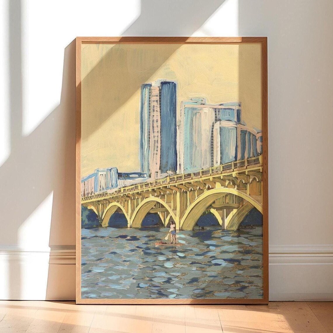 Lady Bird Lake Austin Texas Travel Poster