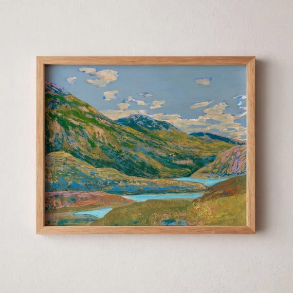 Telluride Colorado Print Oil Pastel Mountain Landscape Southwest Art