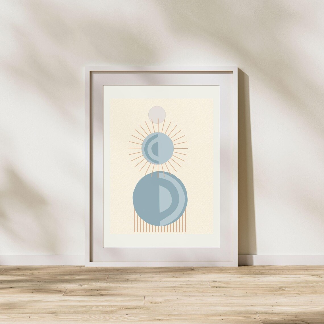 Abstract Boho Art Print, Organic Shapes - Image 2