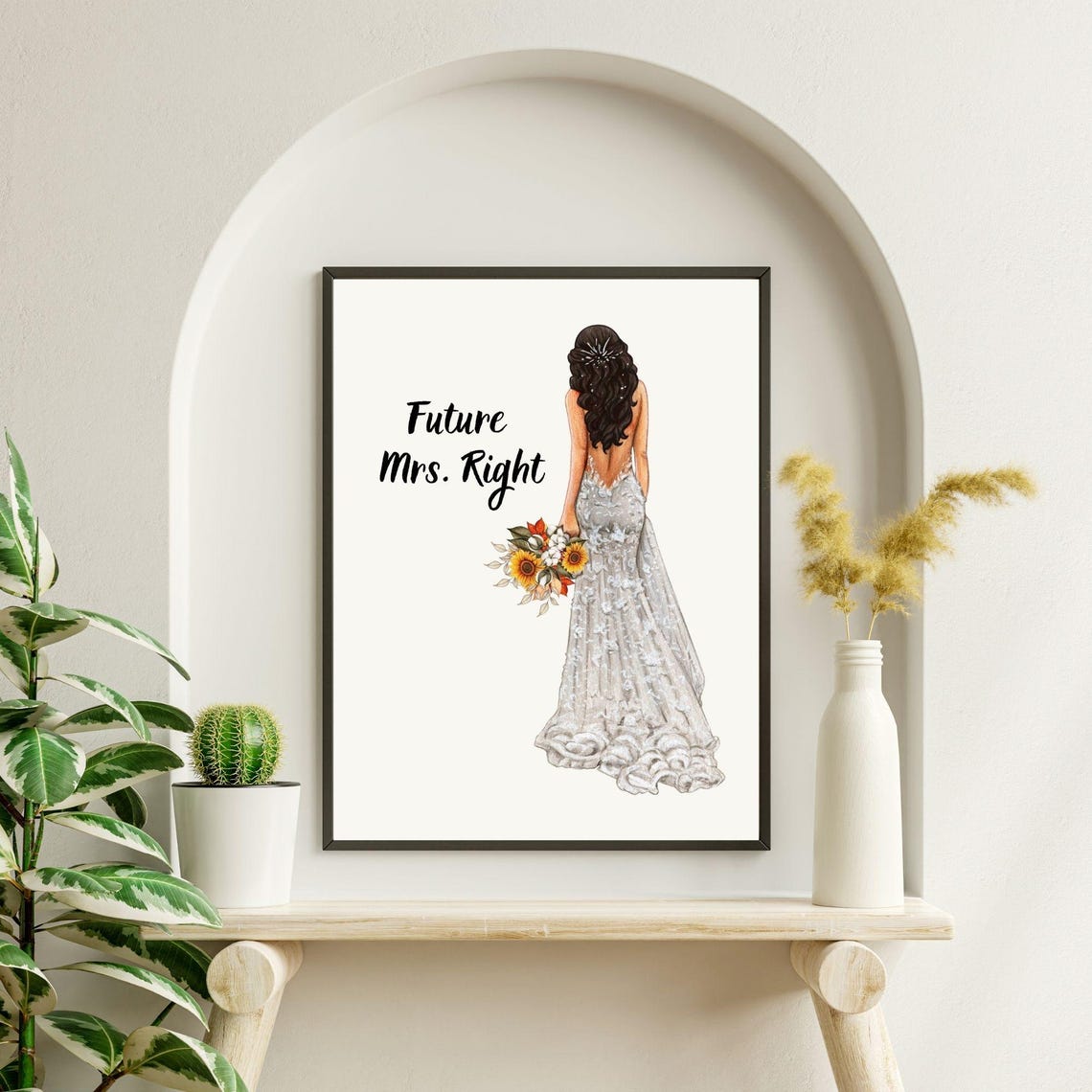 Future Mrs Right Minimalist Art Print - Image 7