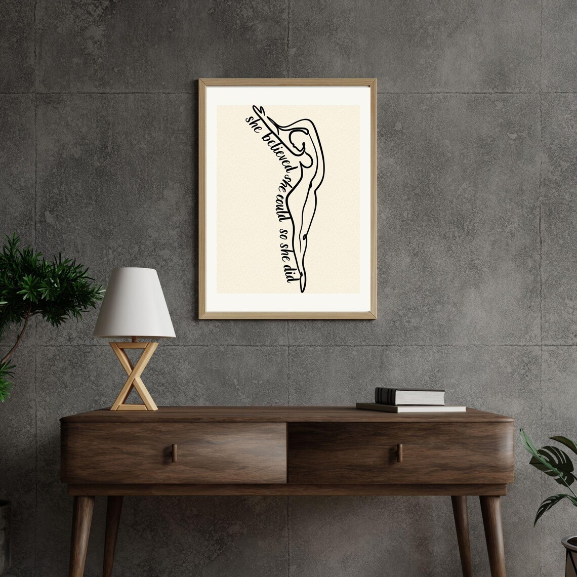 She Believed She Could So She Did, Feminine Art - Image 5