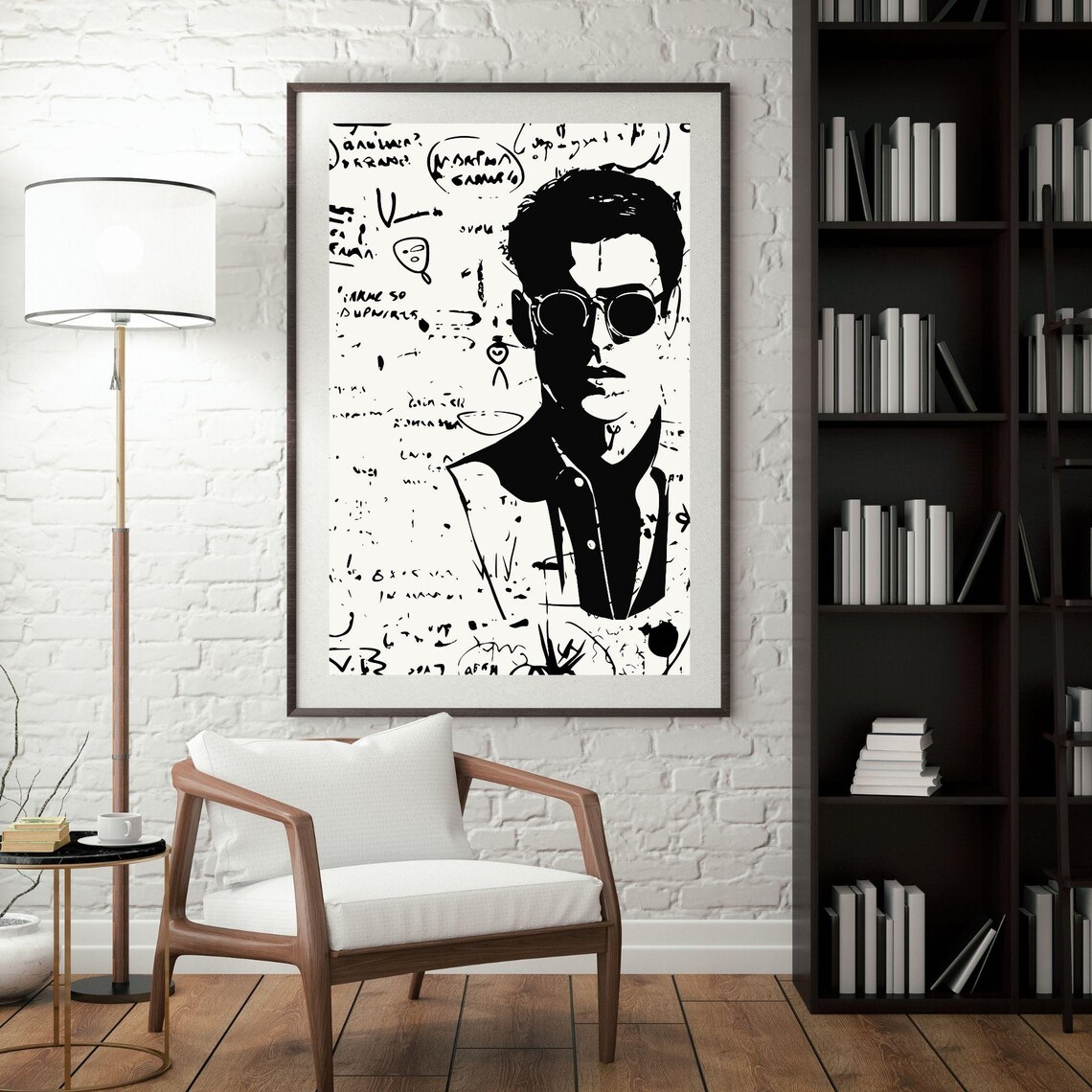 Bold Masculinity Abstract Style Masculine Art Print