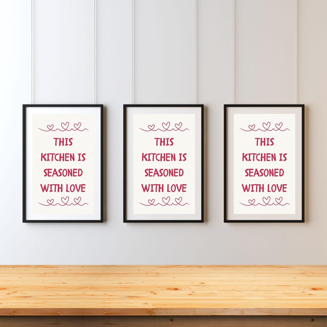 This Kitchen Is Seasoned With Love Fun And Playful Wall Art Kitchen Poster Playful Kitchen Art Cute Kitchen Decor - Image 4