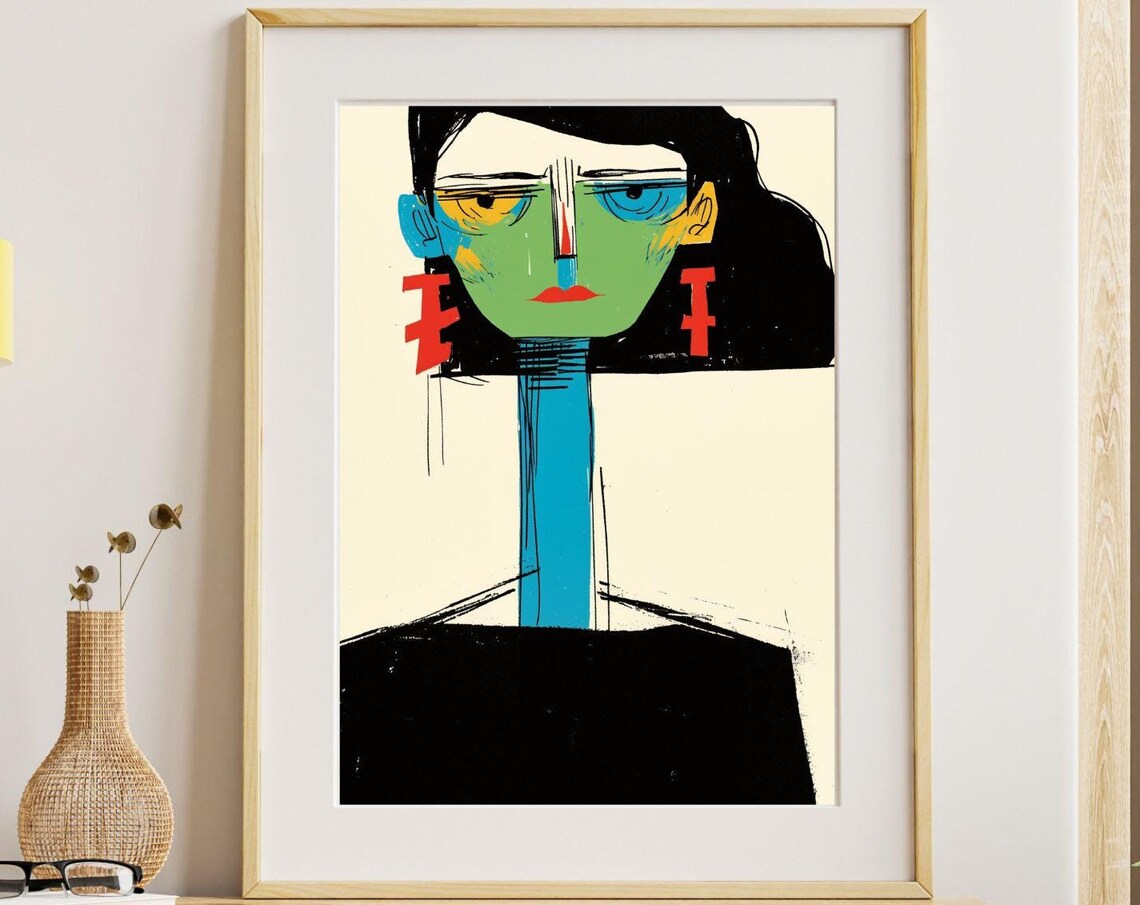Pleased To Be Here No10 Unique Canvas Art Print