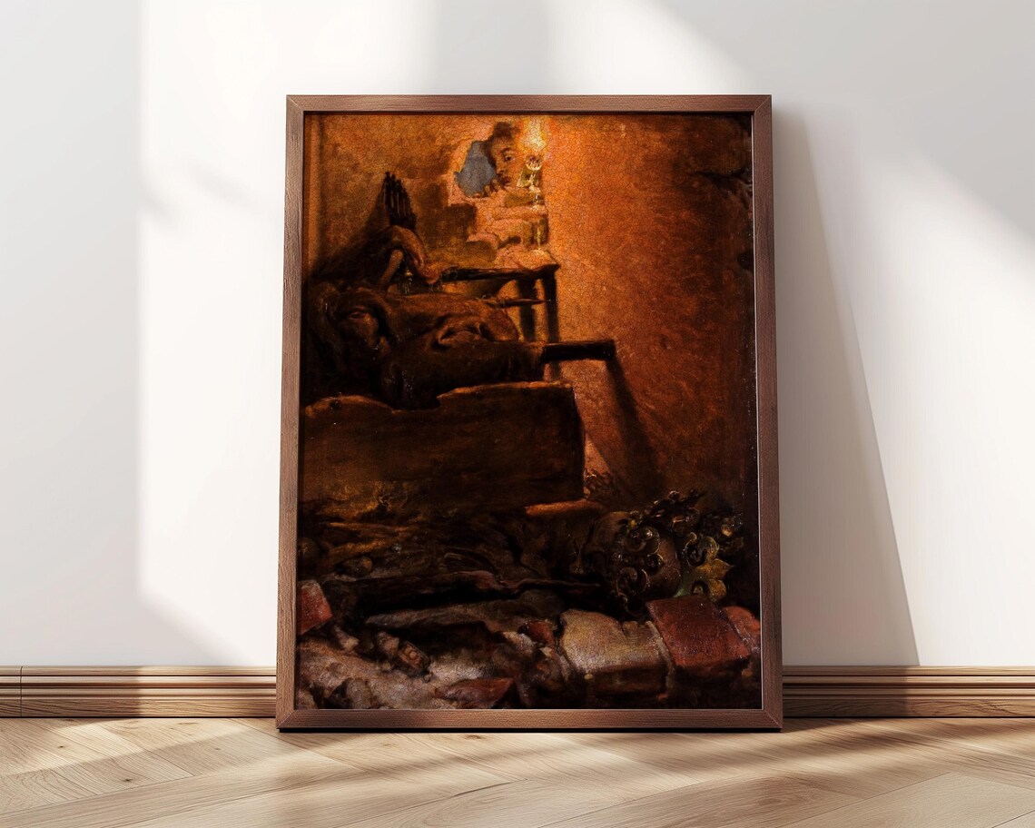 Tomb Of King Casimir The Great Matejko Candlelight Crypt Art Poster