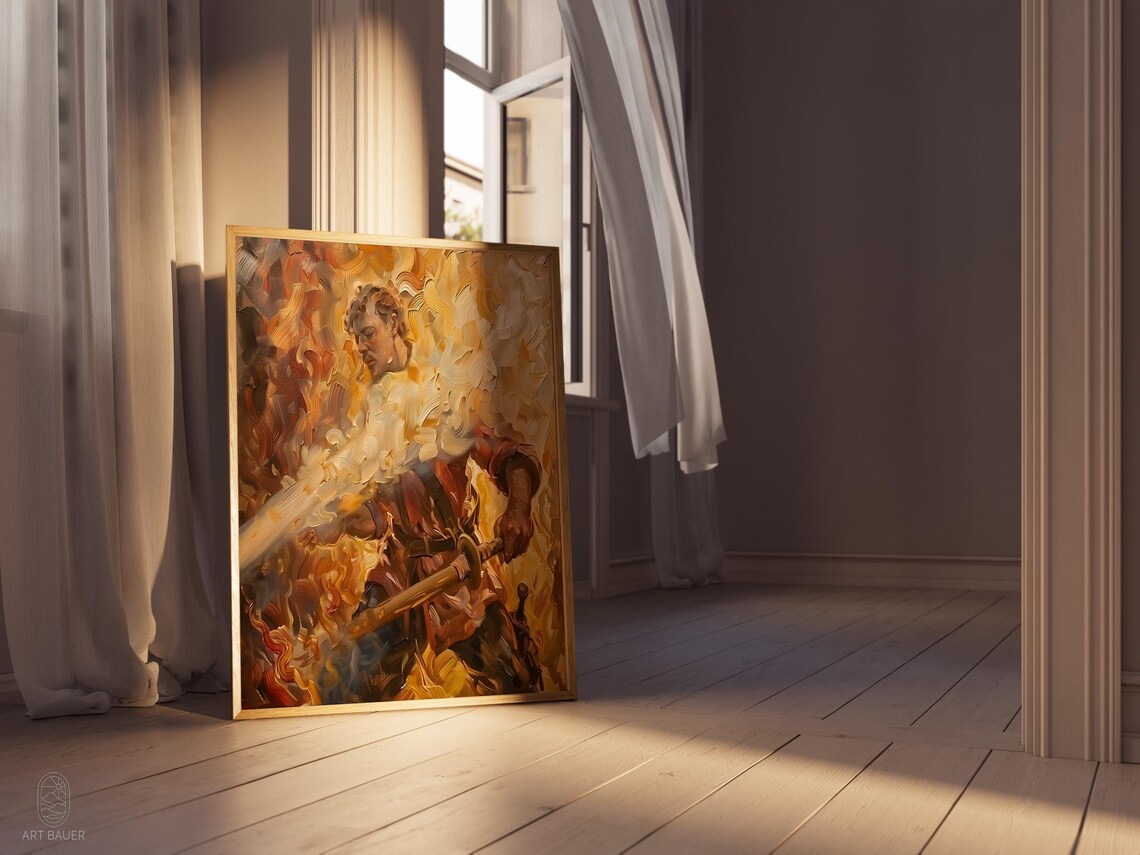 St Florian Fighting Fire Catholic Artwork - Image 5