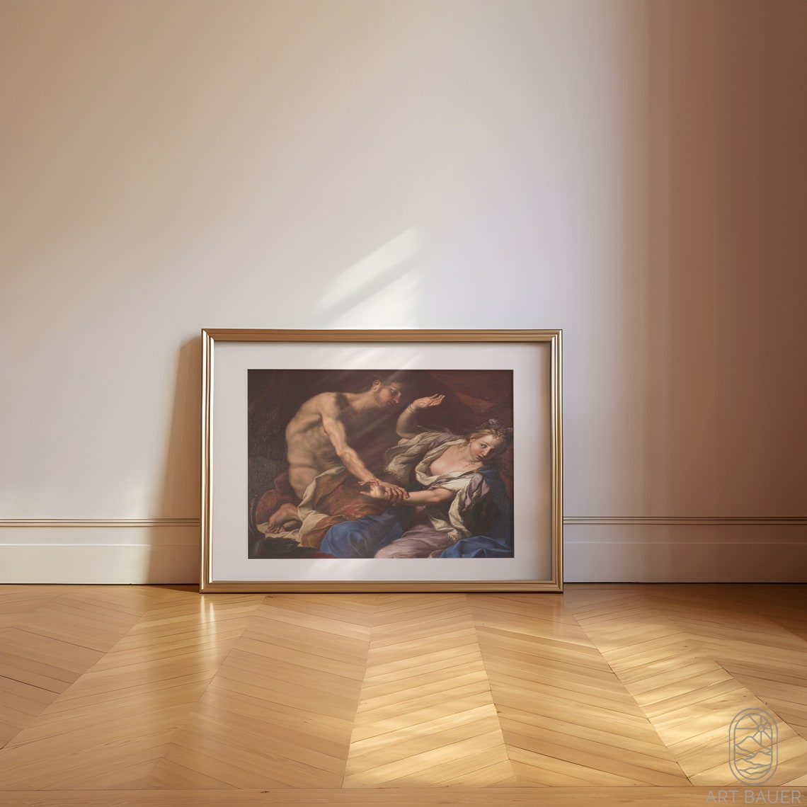 Guercino Amnon and Tamar 1650 Italian Baroque Biblical Scene Art Print - Image 3