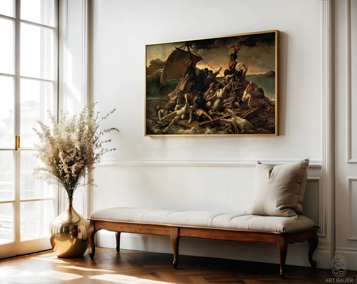 Raft Of Medusa Theodore Gericault 1819 Mythology Art Greek Decor Medusa Art Ancient Greece Art Medusa Painting Poster Print - Image 5