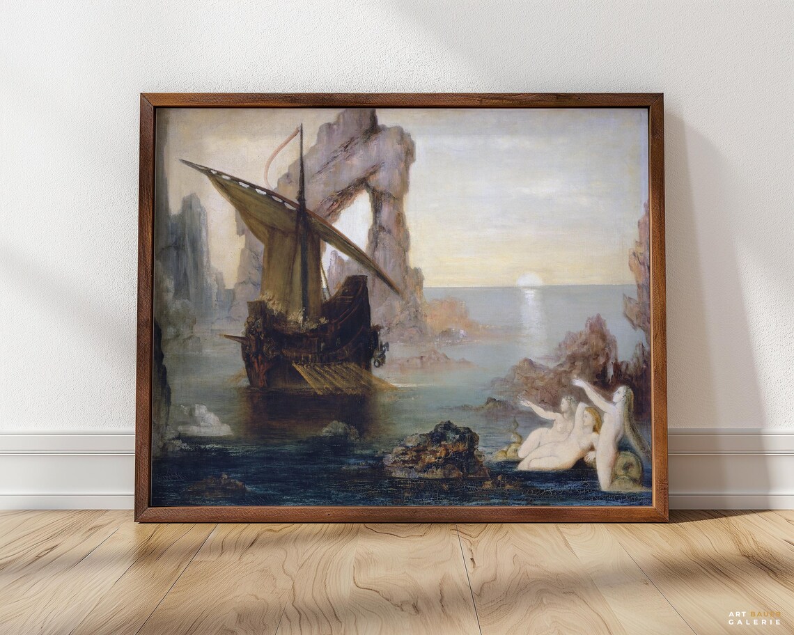 Ulysses and the Sirens, Gustave Moreau Art Print - Image 5
