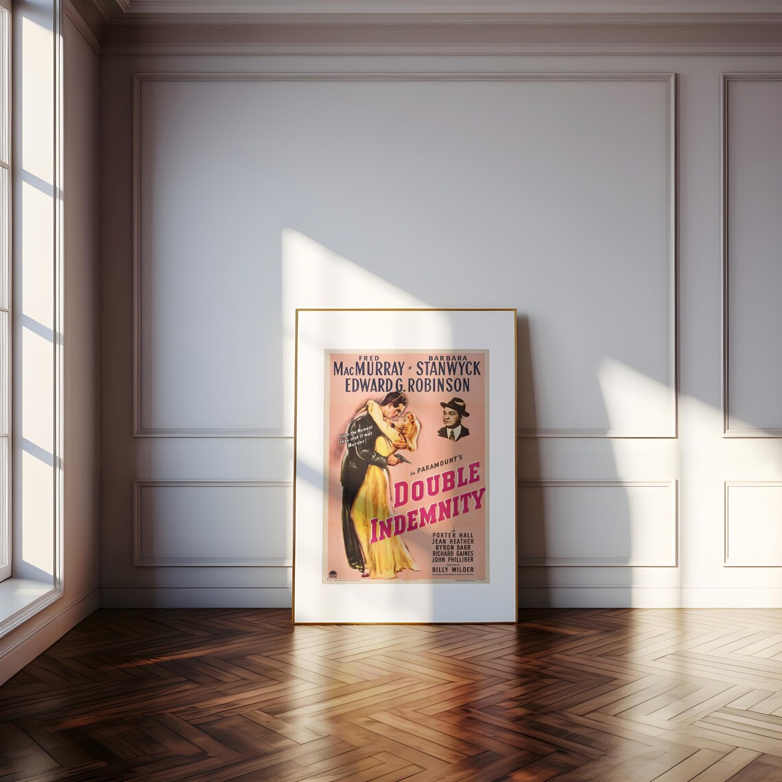 Double Indemnity Vintage Film Poster, Classic Noir - Image 3