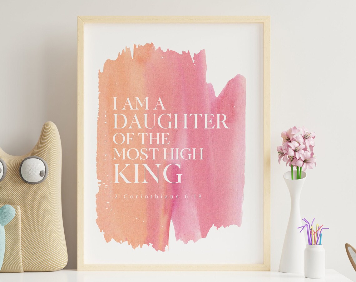 I Am A Daughter Of The Most High King Art Print - Image 3