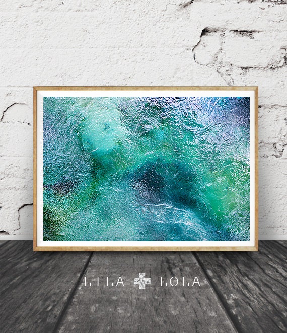 Mataranka Springs Abstract Tropical Water Art Print